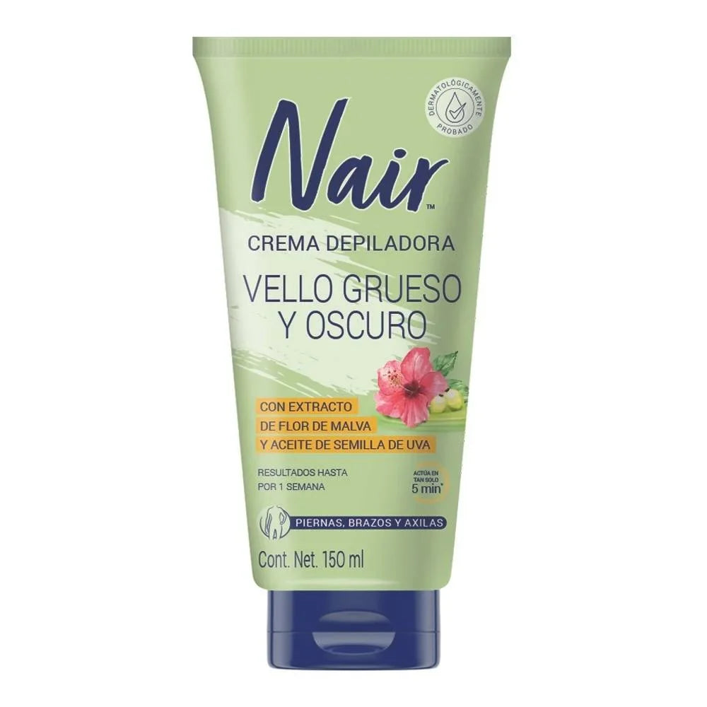 Crema Depiladora Corporal Vello Grueso y Oscuro con Extracto de Malva Nair