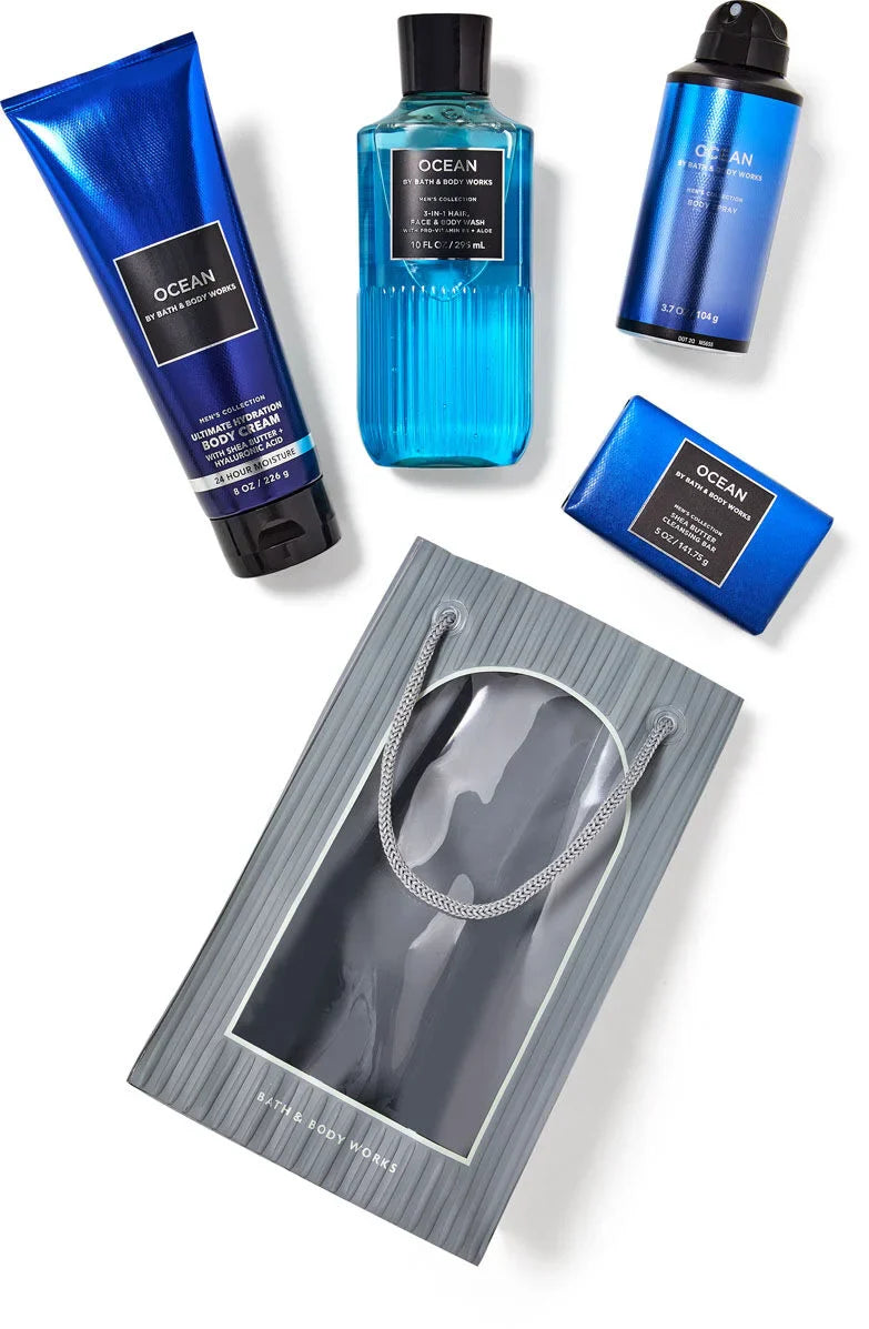 Pack Ocean Mens Collection Bath & Body Works 4P
