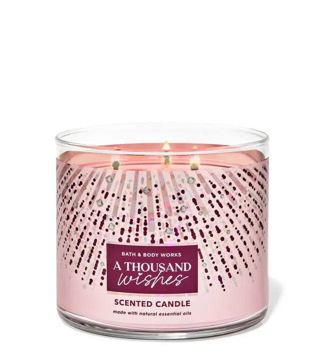 Vela Tres Mechas A Thousand Wishes Bath & Body Works