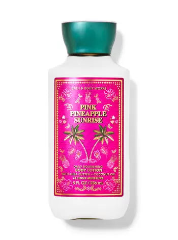 Body Lotion Pink Pineapple Sunrise Bath & Body Works