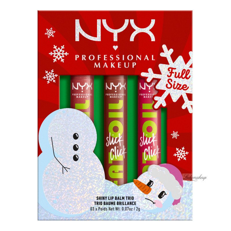 Shiny Lip Balm Trio NYC 3P Set