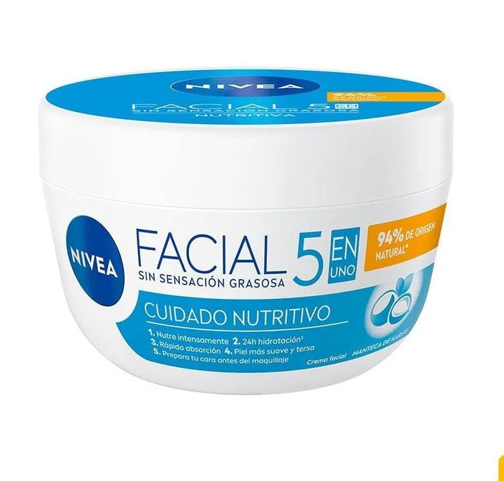 Facial 5 en 1 Cuidado Nutritivo Crema Nivea