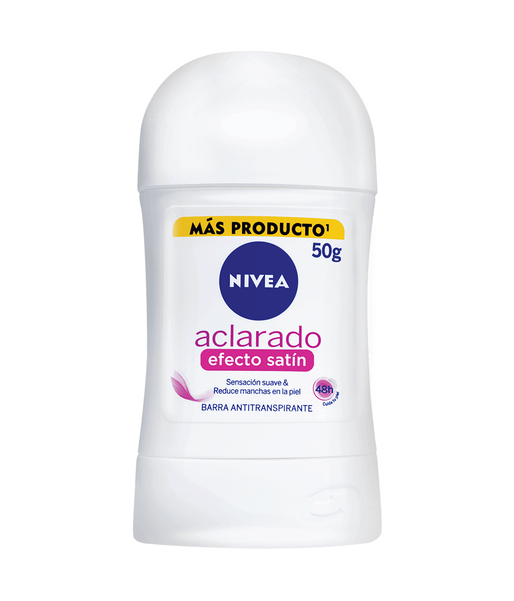 Barra Antitranspirante Aclarado Natural Efecto Satin Nivea