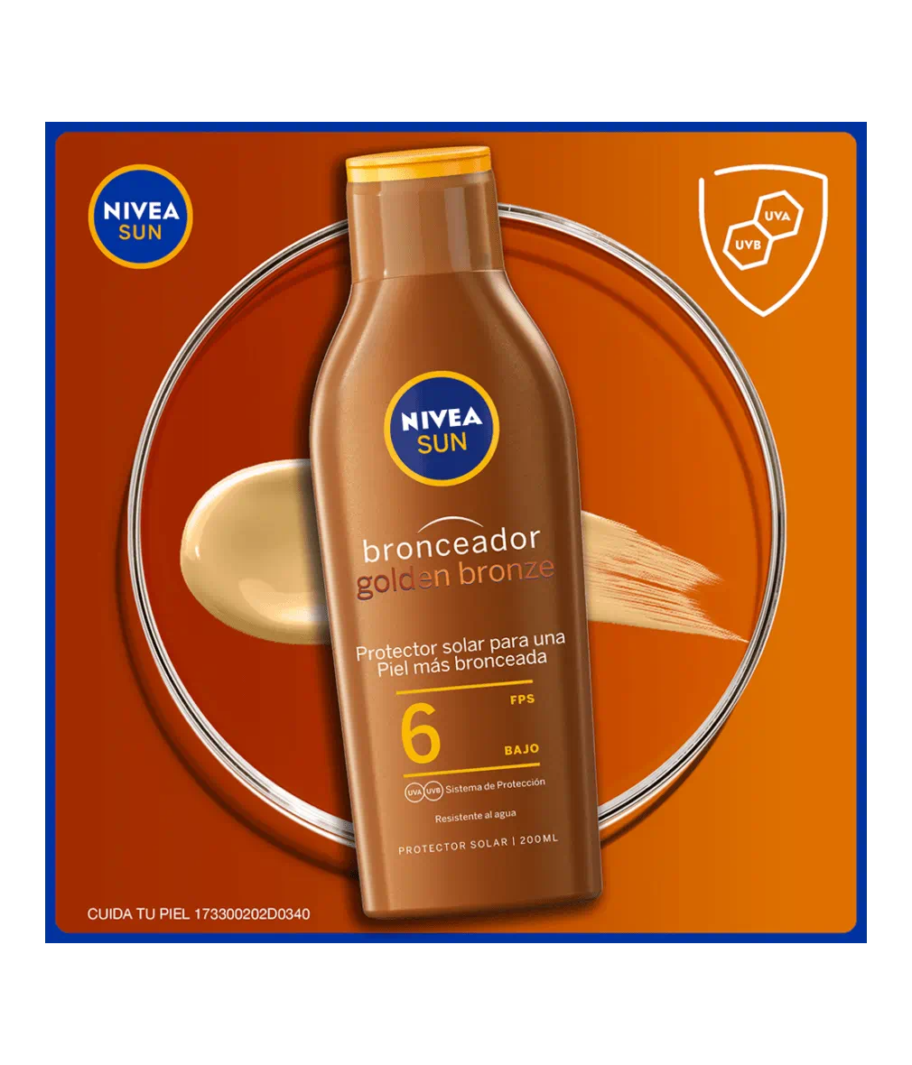 Bronceador Golden Bronze Protector Solar FPS6 Baja Nivea