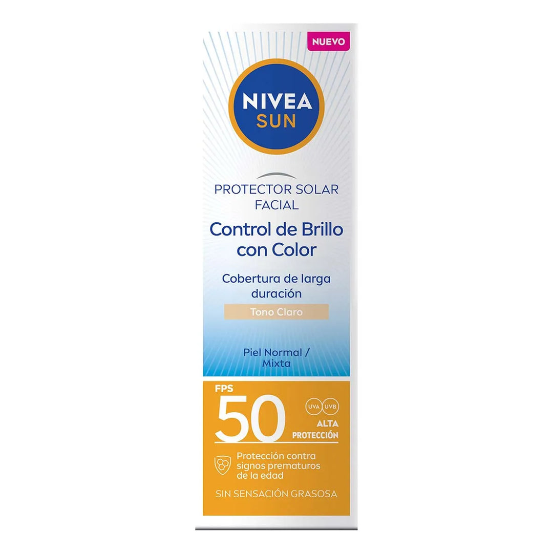 Protector Solar Facial Control Brillo 50FPS Nivea