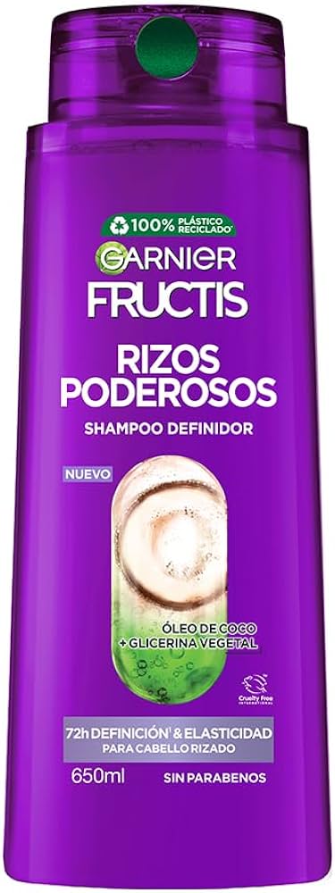 Shampoo Rizos Poderosos Garnier Fructis 2en1