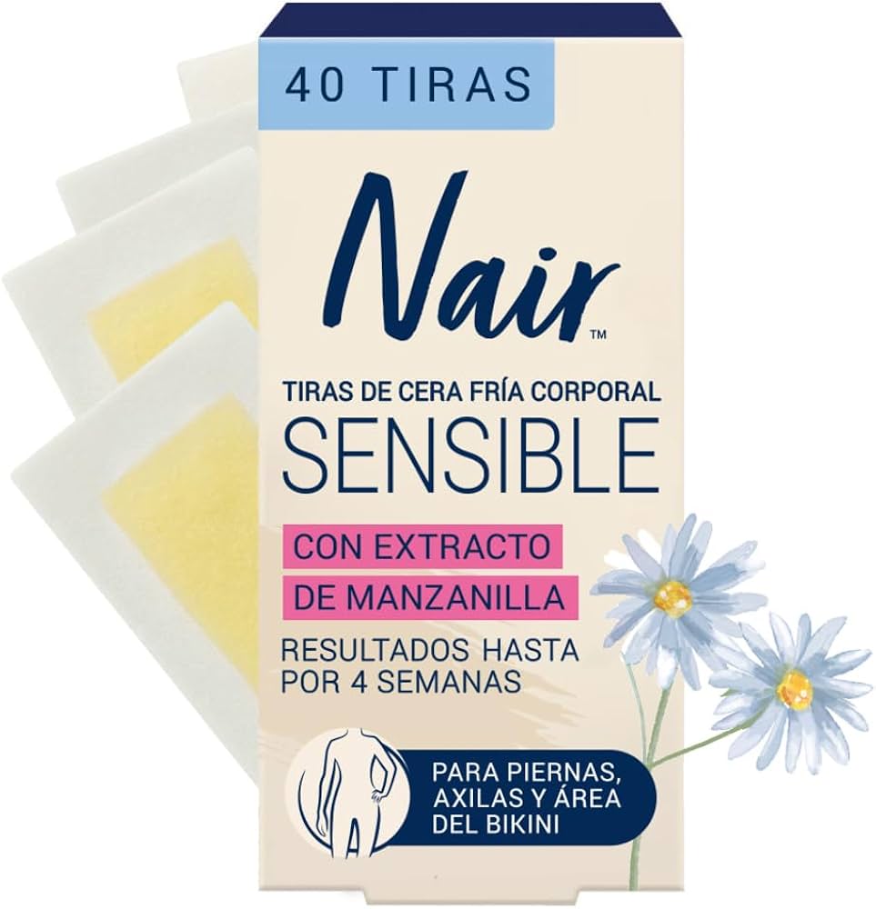 Tiras de Cera Fría Corporal Nair