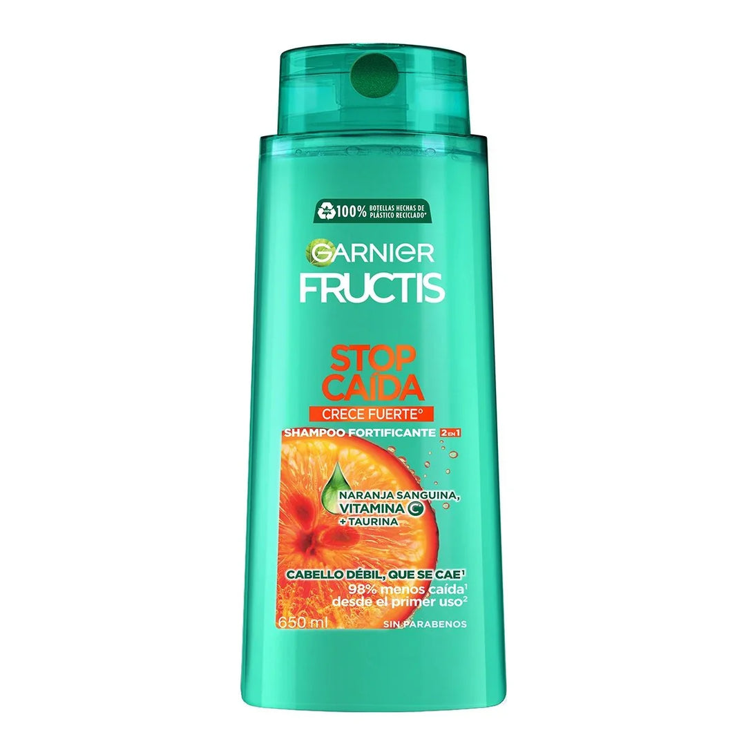 Shampoo Stop Caida Crece Fuerte Garnier Fructis 2en1