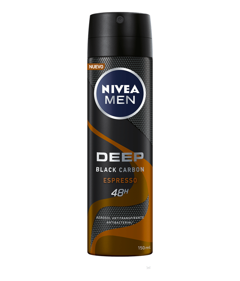 Aerosol Antitranspirante Deep Black Carbon Espresso Nivea Men