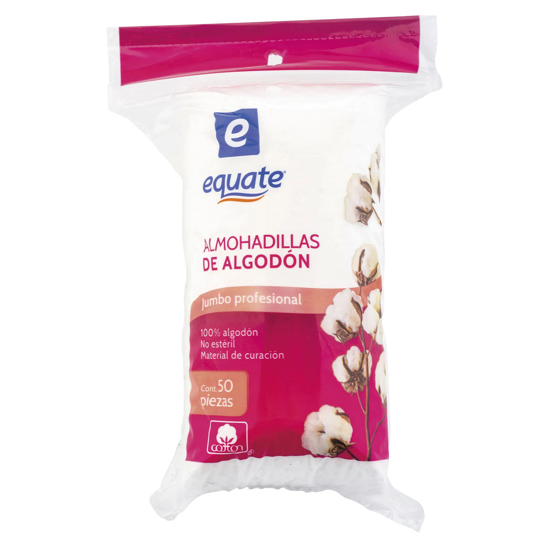 Almohadillas de Algodón Jumbo Equate