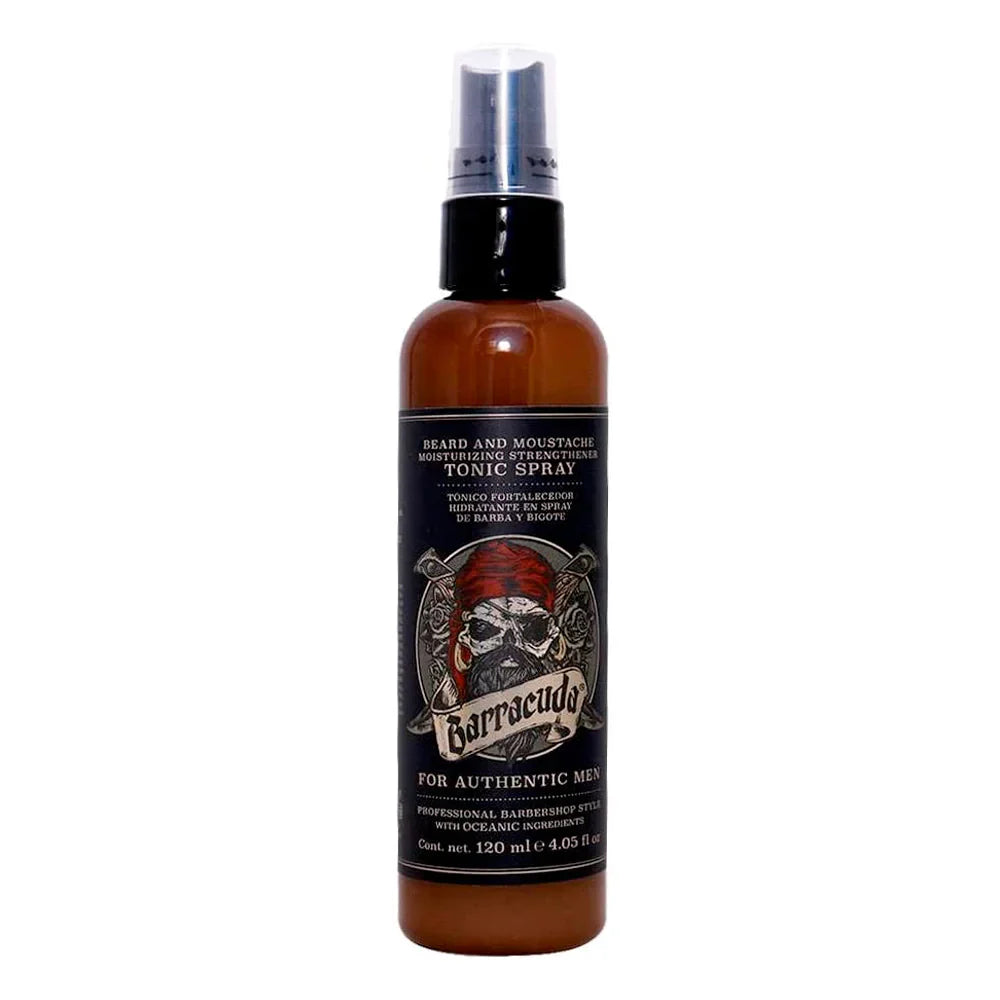 Tónico Fortalecedor Hidratante en Spray para Cabello, Barba y Bigote Barracuda