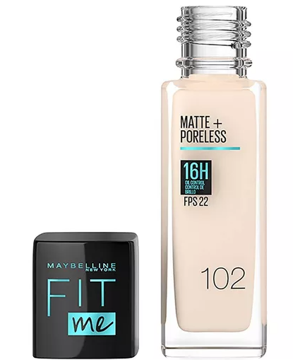 Base de Maquillaje Liquido Mat Poreless Fit Me Maybelline