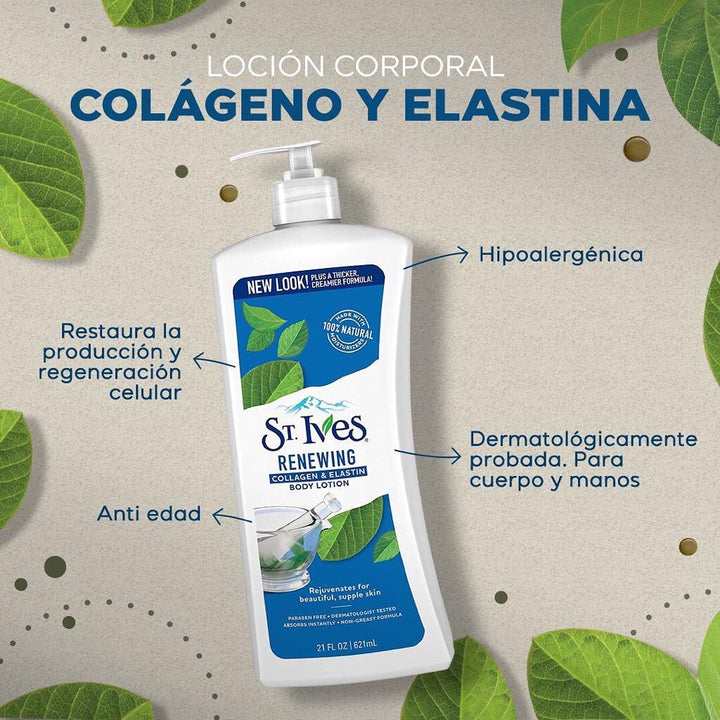 Crema Corporal Con Colágeno y Elastina ST. Ives