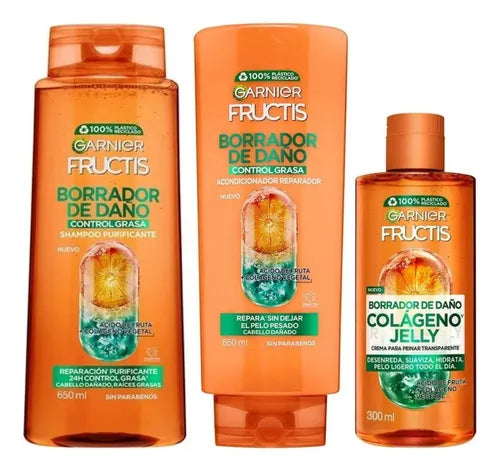 Kit Borrador De Daño Garnier Fructis