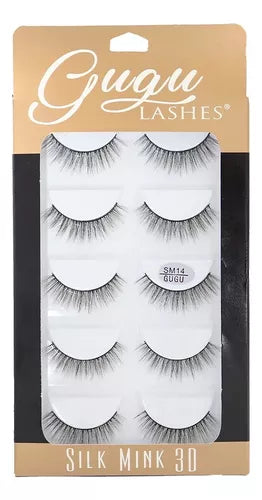 Petañas Postizas Silk Mink 3D SM14 Gugu Lashes Pack