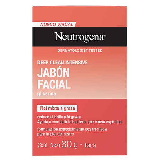 Jabon Barra Facial Glicerina Deep Clean Intensive Neutrogena