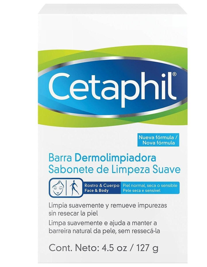 Barra Dermolimpiadora Sabonete de Limpieza Suave Cetaphil