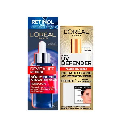 Pack Revitalift Retinol + UV Defender Loreal Paris
