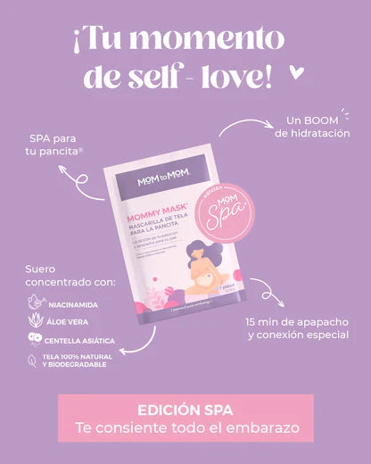 MOMMY MASK Mascarilla de Tela Para La Pancita Mom To Mom