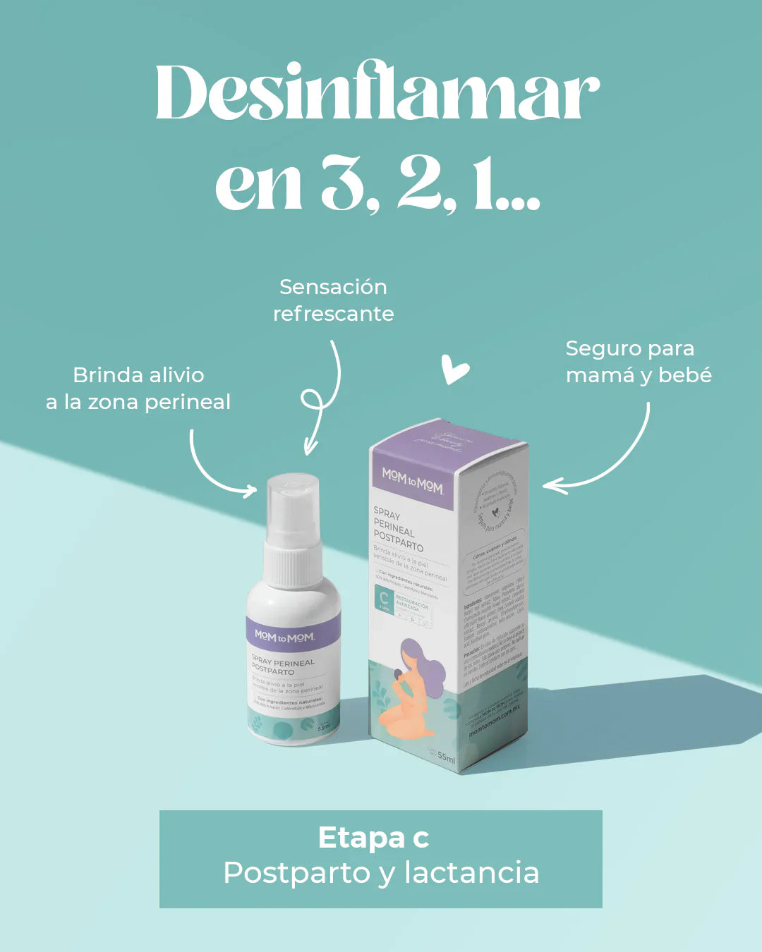 Spray Perineal Postparto Etapa c Mom To Mom