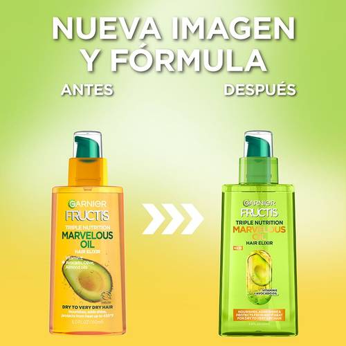 Marvelous Oil Cabello Muy Seco Triple Nutricion Garnier Fructis