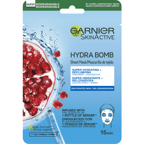 Mascarilla de Tela Hidra Bomb Revitalizante Garnier
