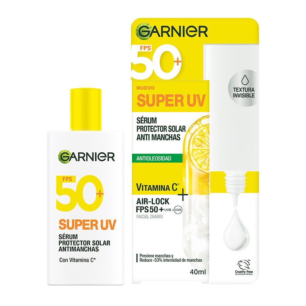 Super UV Serum Protector Solar Antimanchas FPS50 Garnier