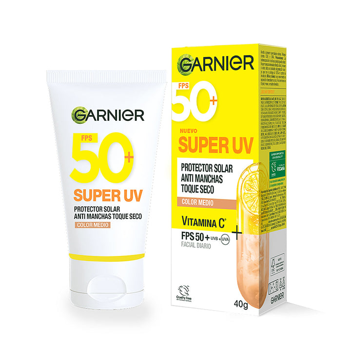 Super UV Protector Solar Antimanchas Toque Seco FPS50 Garnier