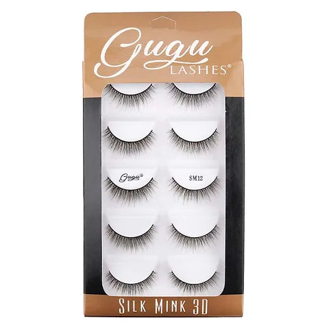 Petañas Postizas Silk Mink 3D SM12 Pack Gugu Lashes