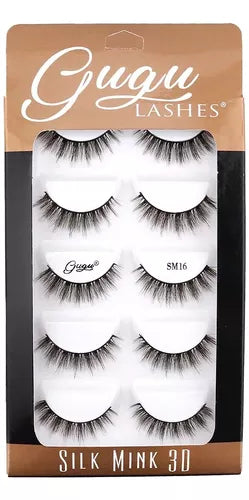Petañas Postizas Silk Mink 3D SM16 Pack Gugu Lashes
