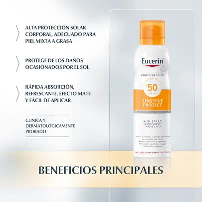 Protector Solar Sun Spray Toque Seco Eucerin