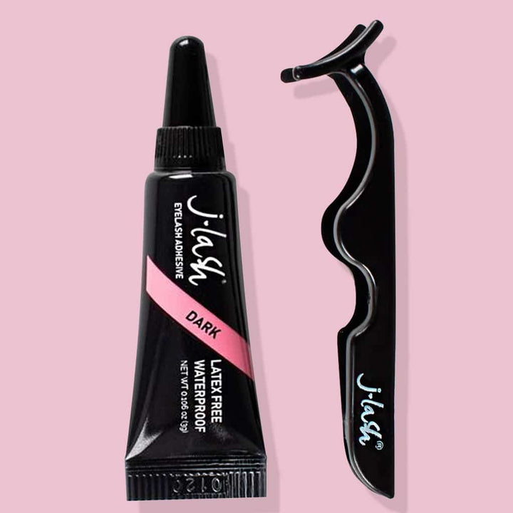 Set de Pegamento y Aplicador Negro Eyelash JLash