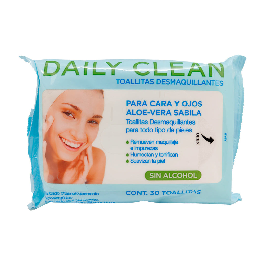 Toallitas Desmaquillantes Aloe Vera Daily Clean