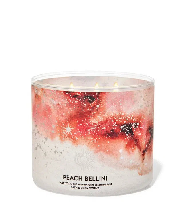 Vela Tres Mechas Peach Bellini Bath & Body Works