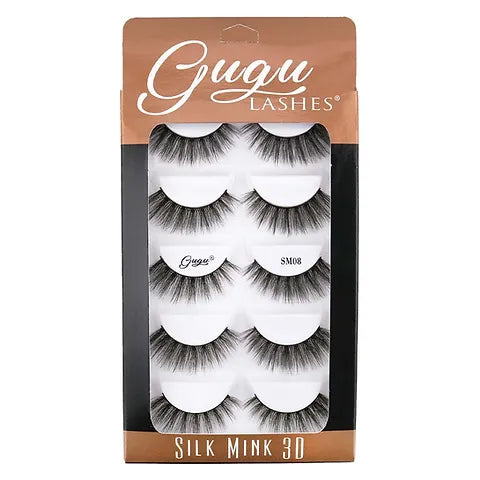 Petañas Postizas Silk Mink 3D SM08 Gugu Lashes Pack