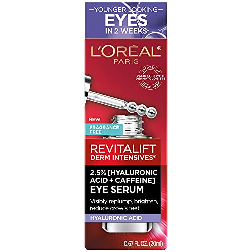 Serum Para Contorno de Ojos con 2.5% Ácido Hialuronico+Cafeina L´Oreal Paris