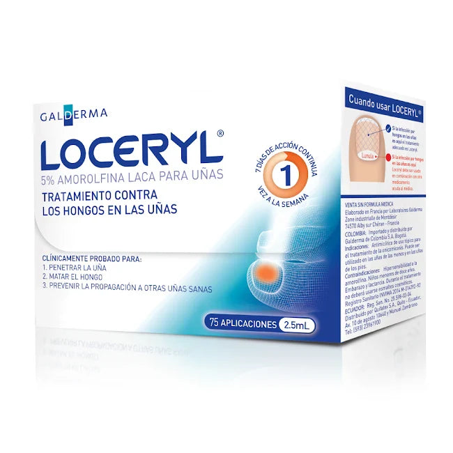 Clorhidrato de Amorolfina Loceryl Solucion Galderma