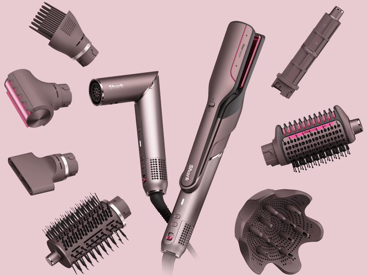Shark - FlexFusion Air Straightener & Hair Dryer, Fusion Ceramic Brush Styler